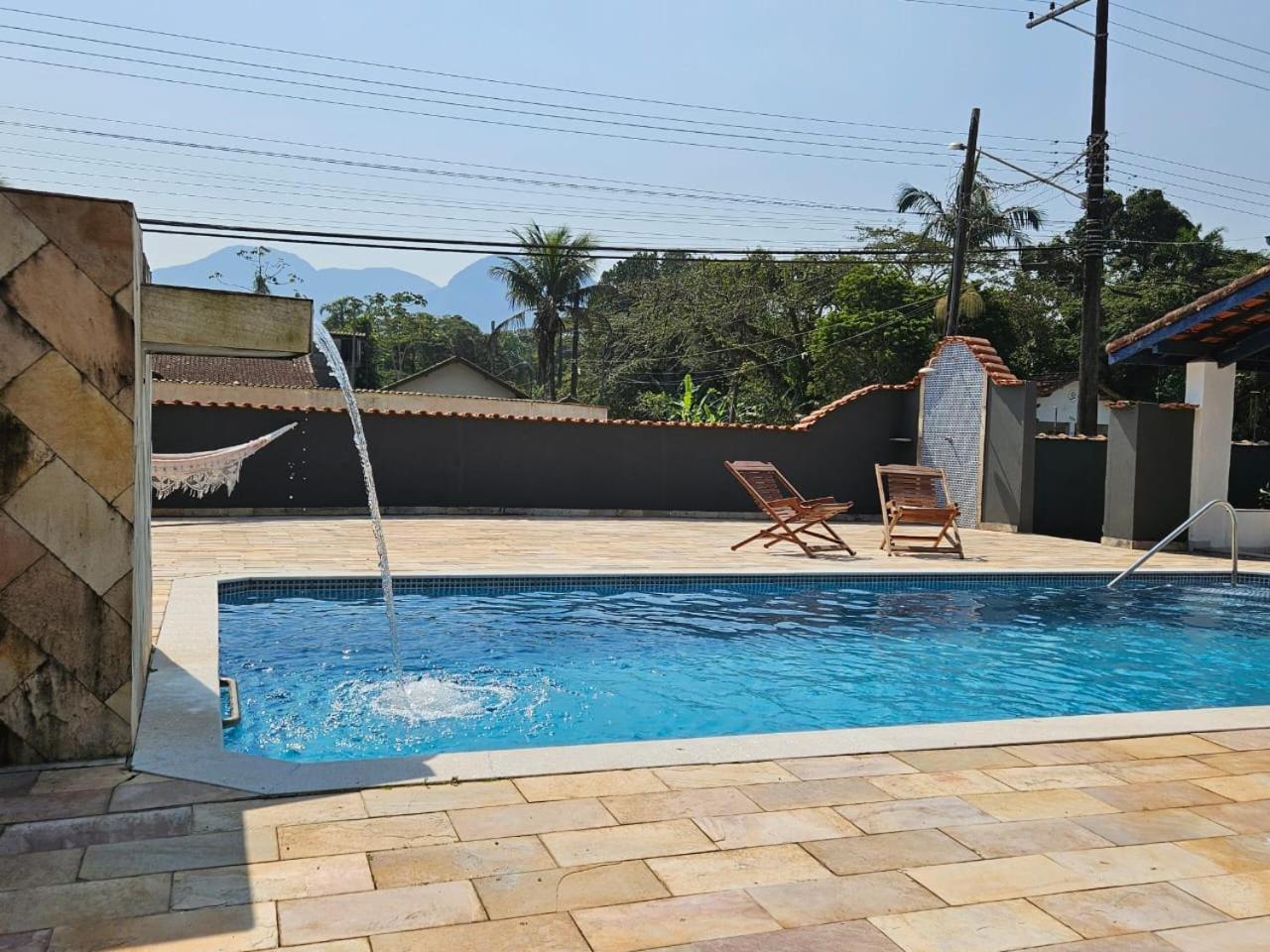 Villa Casa Com Quadra De Areia Boraceia Sao Sebastiao Exterior foto